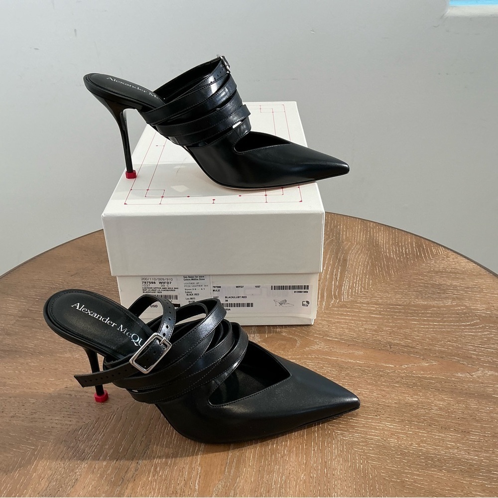 Alexander McQueen Leather mules - Picture 8 of 10